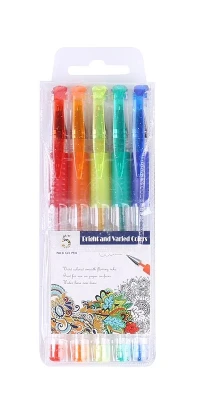 Penne gel glitterate per colorare